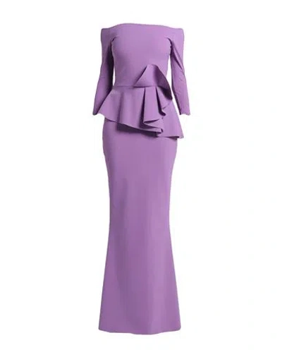 Chiara Boni La Petite Robe Woman Maxi Dress Mauve Size 12 Polyacrylic, Elastane