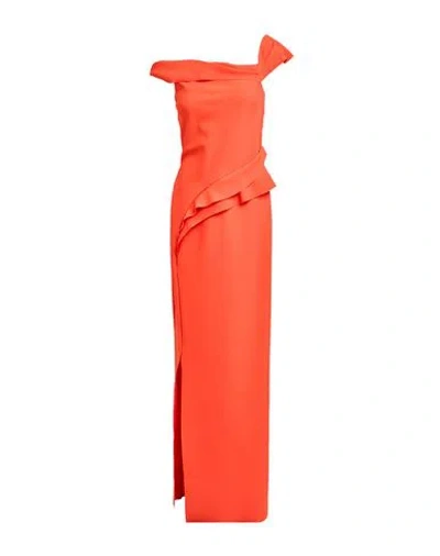 Chiara Boni La Petite Robe Woman Maxi Dress Orange Size 10 Polyamide, Polyester
