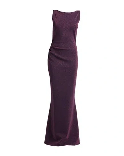 Chiara Boni La Petite Robe Woman Maxi Dress Plum Size 6 Polyamide, Viscose, Elastane, Polyester In Purple