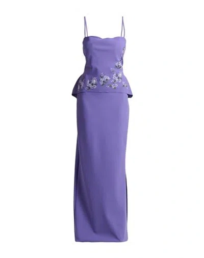 Chiara Boni La Petite Robe Woman Maxi Dress Purple Size 12 Polyamide, Elastane