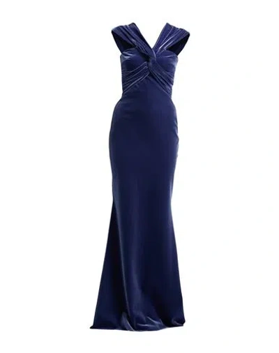 Chiara Boni La Petite Robe Woman Maxi Dress Slate Blue Size 10 Polyester, Polyamide, Elastane