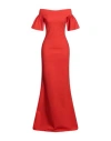 Chiara Boni La Petite Robe Woman Maxi Dress Tomato Red Size 6 Polyamide, Elastane In Tomato Red