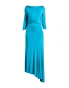 Chiara Boni La Petite Robe Woman Maxi Dress Turquoise Size 12 Viscose, Elastane In Blue