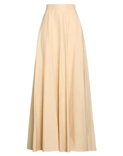 Chiara Boni La Petite Robe Woman Maxi Skirt Beige Size 10 Cotton, Polyamide, Elastane In Nude