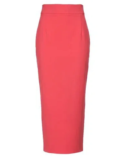 Chiara Boni La Petite Robe Woman Maxi Skirt Coral Size 2 Polyamide, Elastane In Red