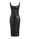 Chiara Boni La Petite Robe Woman Midi Dress Black Size 12 Polyamide, Elastane In Black