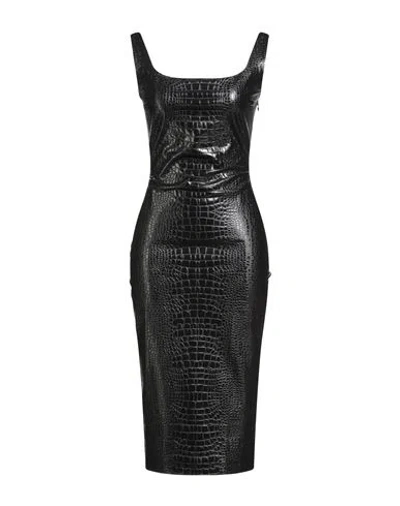 Chiara Boni La Petite Robe Woman Midi Dress Black Size 12 Polyamide, Elastane
