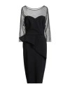 Chiara Boni La Petite Robe Woman Midi Dress Black Size 12 Polyamide, Elastane In Black