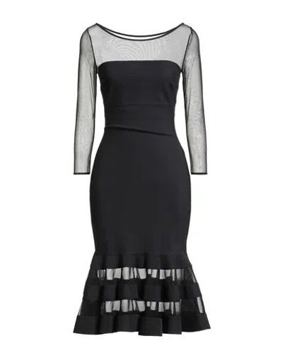 Chiara Boni La Petite Robe Woman Midi Dress Black Size 2 Polyamide, Elastane