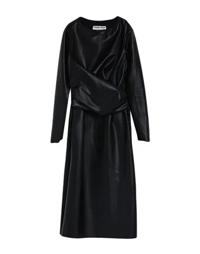 Chiara Boni La Petite Robe Woman Midi Dress Black Size 2 Polyamide, Elastane