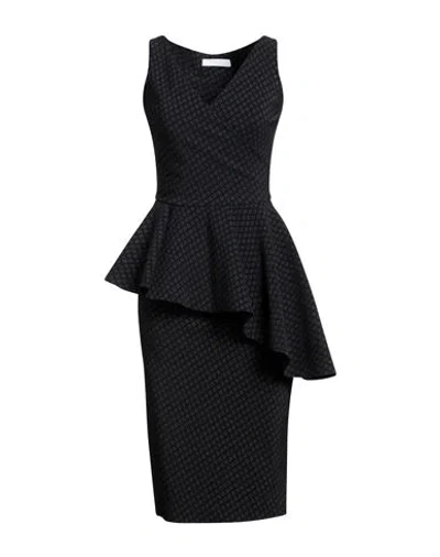 Chiara Boni La Petite Robe Woman Midi Dress Black Size 6 Polyamide, Elastane