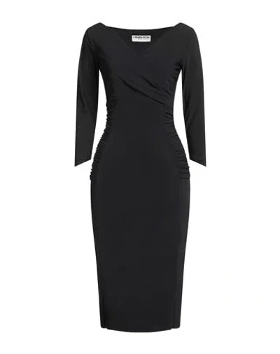 Chiara Boni La Petite Robe Woman Midi Dress Black Size 8 Polyamide, Elastane