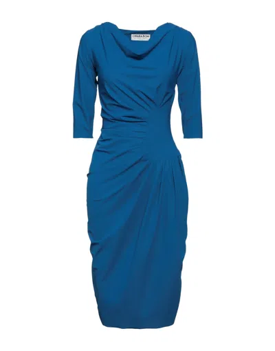 Chiara Boni La Petite Robe Midi Dresses In Blue