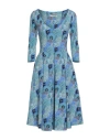 Chiara Boni La Petite Robe Woman Midi Dress Blue Size 6 Polyamide, Elastane In Blue
