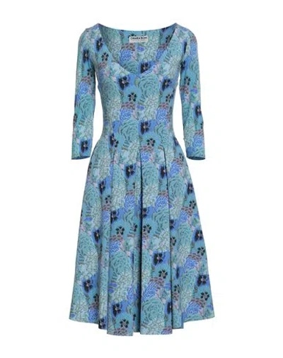 Chiara Boni La Petite Robe Woman Midi Dress Blue Size 6 Polyamide, Elastane