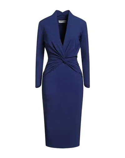 Chiara Boni La Petite Robe Woman Midi Dress Blue Size 8 Polyamide, Elastane