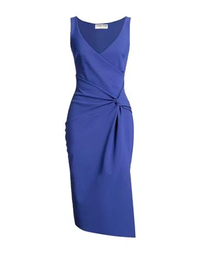 Chiara Boni La Petite Robe Woman Midi Dress Bright Blue Size 4 Polyamide, Elastane