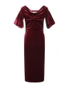 Chiara Boni La Petite Robe Woman Midi Dress Burgundy Size 12 Polyester, Polyamide, Elastane