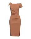 Chiara Boni La Petite Robe Midi Dresses In Beige