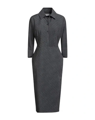 Chiara Boni La Petite Robe Woman Midi Dress Charcoal Size 10 Polyamide, Elastane