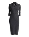 Chiara Boni La Petite Robe Woman Midi Dress Charcoal Size 10 Polyamide, Elastane