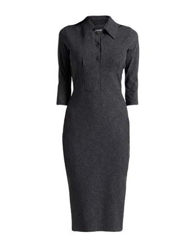 Chiara Boni La Petite Robe Woman Midi Dress Charcoal Size 10 Polyamide, Elastane In Gray