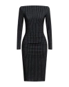 Chiara Boni La Petite Robe Woman Midi Dress Charcoal Size 4 Polyamide, Elastane In Grey