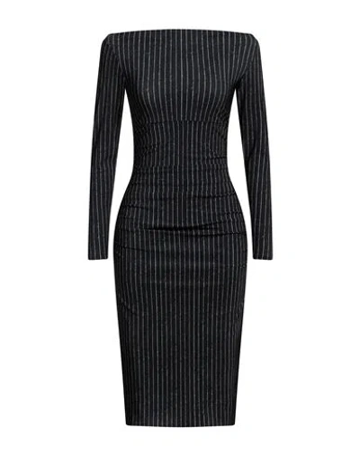 Chiara Boni La Petite Robe Woman Midi Dress Charcoal Size 4 Polyamide, Elastane In Grey