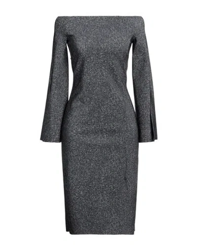 Chiara Boni La Petite Robe Woman Midi Dress Charcoal Size 6 Polyamide, Elastane In Grey