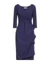 Chiara Boni La Petite Robe Woman Midi Dress Dark Purple Size 10 Polyamide, Elastane In Purple