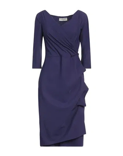 Chiara Boni La Petite Robe Woman Midi Dress Dark Purple Size 10 Polyamide, Elastane