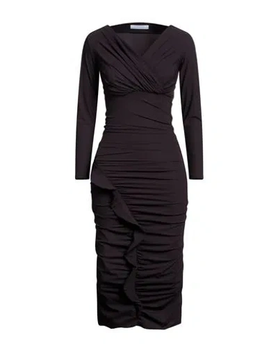 Chiara Boni La Petite Robe Woman Midi Dress Dark Purple Size 4 Polyamide, Elastane