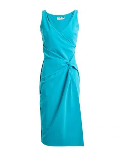 Chiara Boni La Petite Robe Woman Midi Dress Emerald Green Size 4 Polyamide, Elastane In Blue