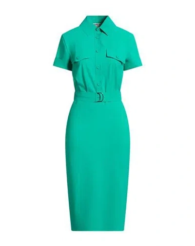 Chiara Boni La Petite Robe Woman Midi Dress Emerald Green Size 4 Polyamide, Elastane
