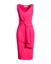 Chiara Boni La Petite Robe Woman Midi Dress Fuchsia Size 12 Polyamide, Elastane In Pink