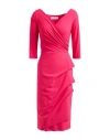 Chiara Boni La Petite Robe Woman Midi Dress Fuchsia Size 8 Polyamide, Elastane In Pink
