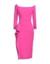 Chiara Boni La Petite Robe Woman Midi Dress Fuchsia Size 8 Polyamide, Elastane In Pink