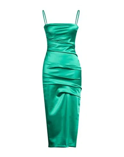 Chiara Boni La Petite Robe Woman Midi Dress Green Size 10 Polyamide, Elastane