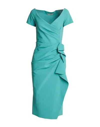 Chiara Boni La Petite Robe Woman Midi Dress Green Size 14 Polyamide, Elastane In Multi
