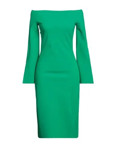 Chiara Boni La Petite Robe Woman Midi Dress Green Size 4 Polyamide, Elastane