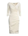 Chiara Boni La Petite Robe Woman Midi Dress Ivory Size 2 Polyamide, Elastane In White