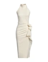 Chiara Boni La Petite Robe Woman Midi Dress Ivory Size 4 Polyamide, Elastane In White