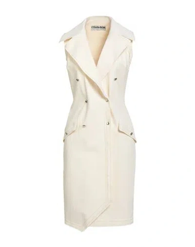 Chiara Boni La Petite Robe Woman Midi Dress Ivory Size 8 Polyamide, Elastane In Neutral
