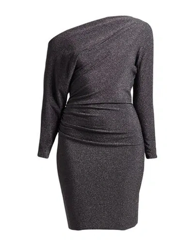 Chiara Boni La Petite Robe Woman Midi Dress Lead Size 8 Polyester, Viscose, Polyamide, Metallic Poly
