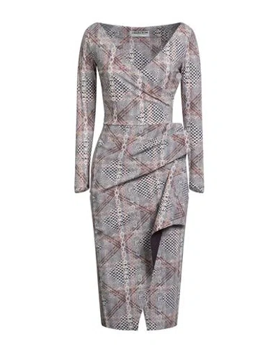 Chiara Boni La Petite Robe Woman Midi Dress Lilac Size 12 Polyamide, Elastane In Gray