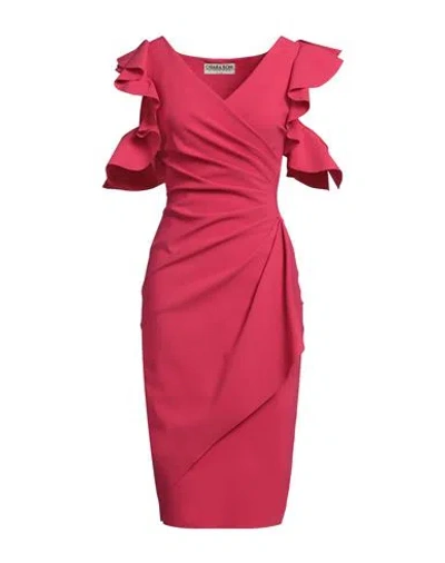 Chiara Boni La Petite Robe Woman Midi Dress Magenta Size 8 Polyamide, Elastane