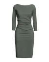 Chiara Boni La Petite Robe Woman Midi Dress Military Green Size 10 Polyamide, Elastane In Green