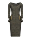 Chiara Boni La Petite Robe Woman Midi Dress Military Green Size 8 Polyamide, Elastane In Green