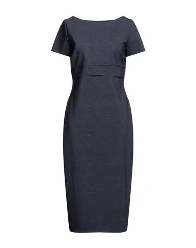 Chiara Boni La Petite Robe Woman Midi Dress Navy Blue Size 10 Polyamide, Elastane