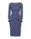 Chiara Boni La Petite Robe Woman Midi Dress Navy Size 8 Polyamide, Elastane In Navy Blue